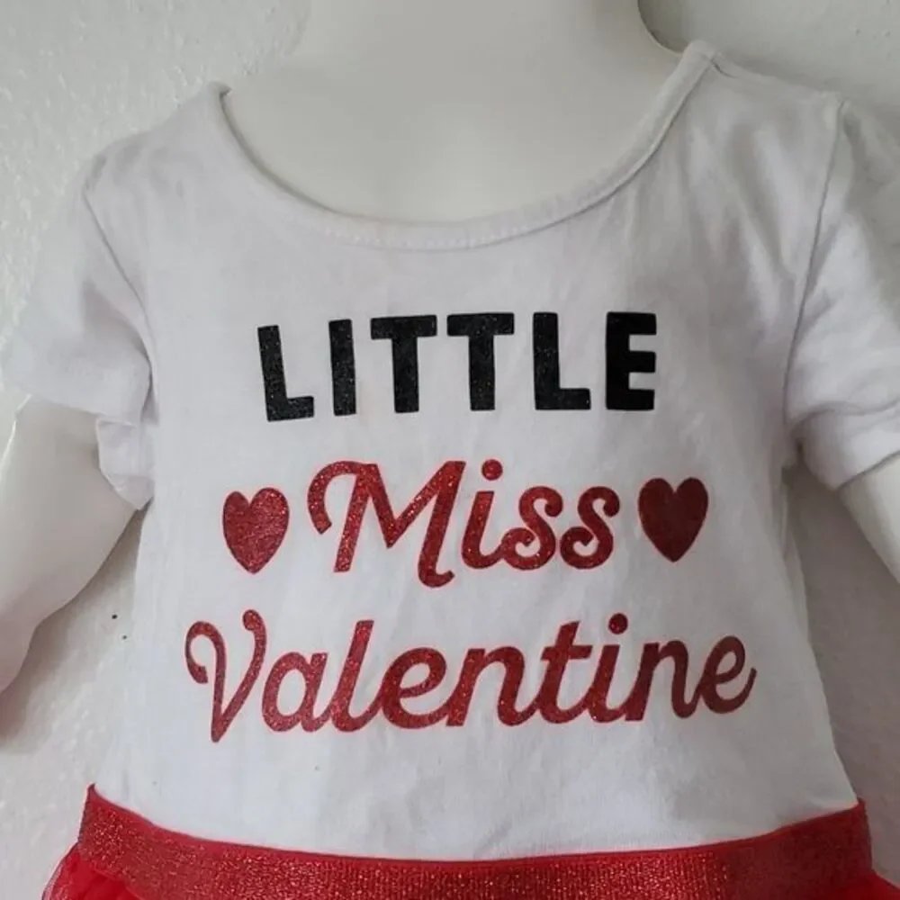 CHILDREN'S PLACE Dress Little Miss Valentine Tutu Skirt TODDLER Girls 18-24 MTHS - Picture 3 of 10